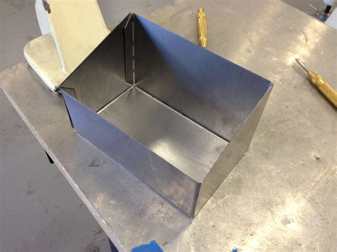 make small steel box|how to cut sheet metal box.